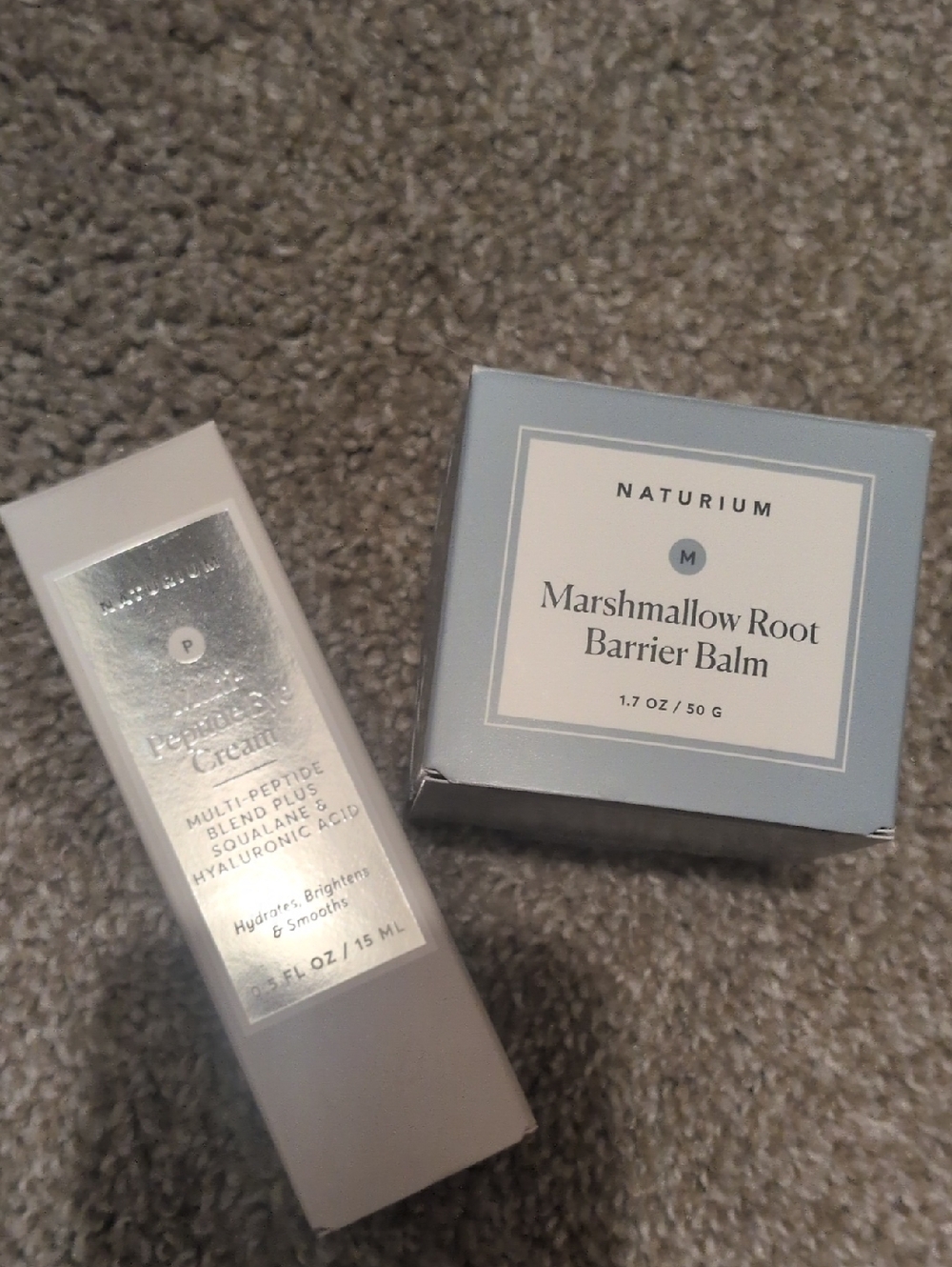 Naturium Marshmallow Root Barrier Balm And Multi Peptide Eye Cream